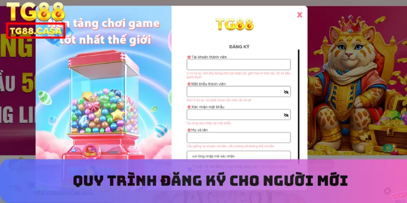 Quy trình đăng ký cho người mới